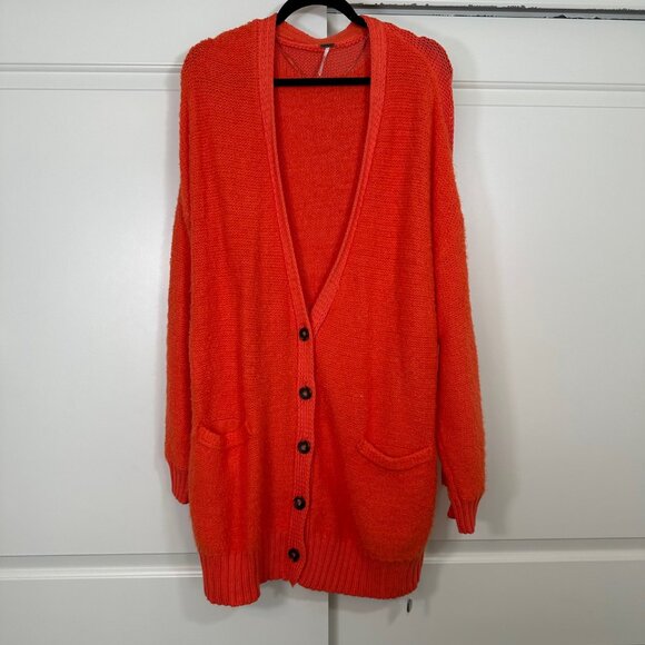 Free People Snow Drop Cardigan Sweater in Saturn Combo M - NEW - Picture 7 of 16